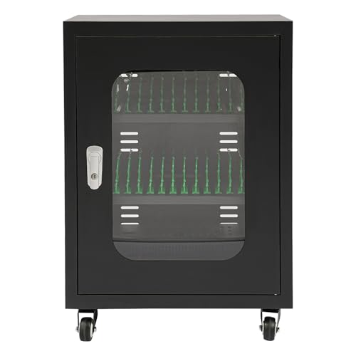 Rechargeable Mobile Phone Charging Cabinet,30 Slots Cell Phones Charging Station Portable Cellphone Charging Cart with Combination Lock, for Students and Employees, Tourists (30Slots) - size: 30Slots