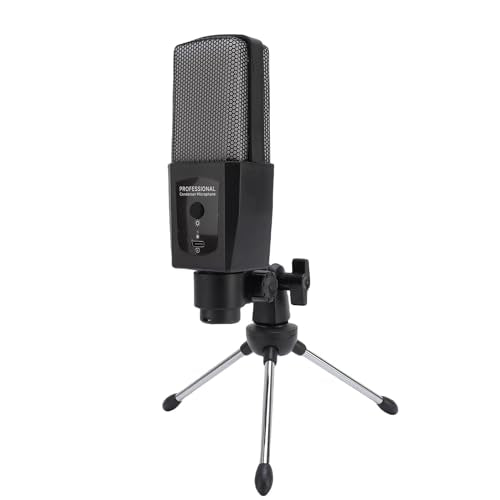 Versatile USB Computer Condenser Mic with Dynamic RGB Lighting for Live Streaming Podcast Studio Recording, Gaming Microphone with Tripod Stand