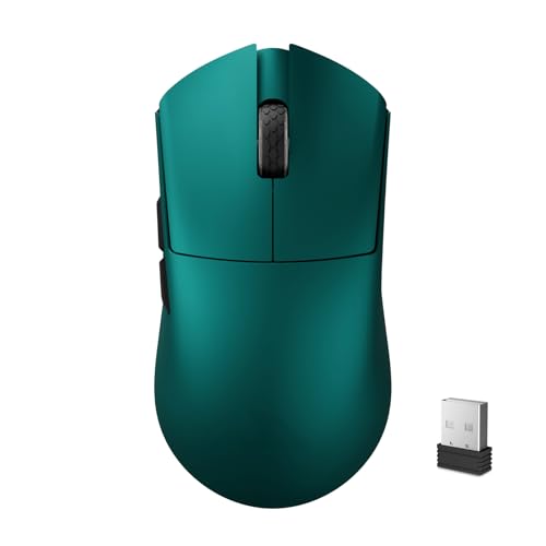 Darmoshark M3V2 8K Wireless Gaming Mouse,Tri-Mode 2.4G/USB-C/Bluetooth Mouse Up to 26000Dpi,PAW3395 Optical Sensor Lightweight 58g,5 programmable Button,Computer Mouse for Laptop,PC,Windows,Mac(Green) - color: Green, size: M3V2