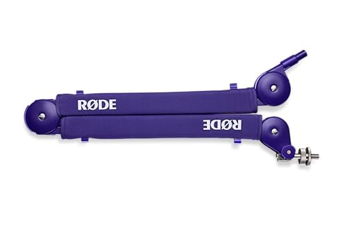 RØDE PSA1+ Professional Studio Arm with Spring Damping and Cable Management (Purple) | Parallelogram Spring, Fully Damped, Supports 94g-1.2kg, 37 Horiz and 34 Vert Reach, 360 Degree Rotation - color: Purple, style: PSA1+