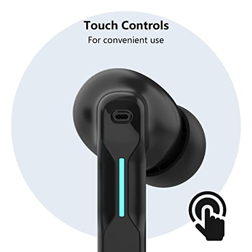 SW4 Pro Wireless Earbuds for PC/Computer/Laptop/Mobile - Dongle & Bluetooth - 20ms Low Latency - 4 Mics – Gaming - Work Headset/Headphones for Office