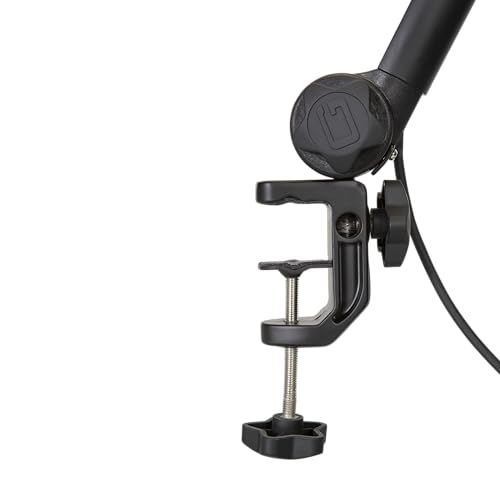 Gator Frameworks Deluxe Microphone Boom Arm Stand (GFWMICBCBM3000) | Fully Adjustable with a Quiet 360-degree Arm and Integrated XLR Easily Mounts to Most Desk Surfaces - style: 3000 Series