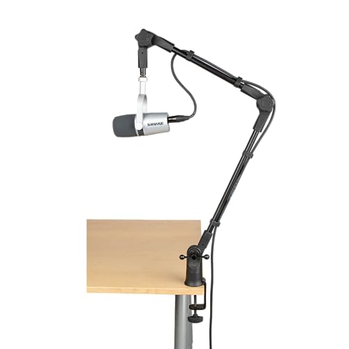 Gator Frameworks Slim Profile Desk-Mounted Mic Stand Boom Arm for Broadcasts, Podcasts, Content Creation, Live Streaming, & Similar Applications (GFWMICBCBM0500) - style: 500 Series