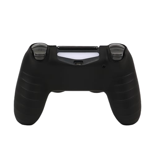 Lion Design Controller Skin Cover with 2 Thumb Grips Compatible with PS4/Playstation 4 Slim/Pro Controller - color: Lion Black Red