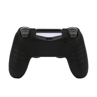 Lion Design Controller Skin Cover with 2 Thumb Grips Compatible with PS4/Playstation 4 Slim/Pro Controller - color: Lion Black Red