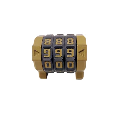 MTG Life Counter, 000-999 Range 3 Ring Wheel Counter Health Tracker EDH Damage, Life Counter Dial Game for Board Game, RPG TGG Card Games, Poke, YGO - color: Dice (Bronze + Black), size: 3-Grid Game Counter