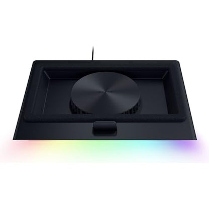 Razer Laptop Cooling Pad Adaptive Smart, Intelligent Fan Control | Airtight Pressure Chamber, Fits Most Laptops & Macbooks 14" to 18", Preset & Custom Fan Curves, 3 Port USB Type A, Chroma RGB