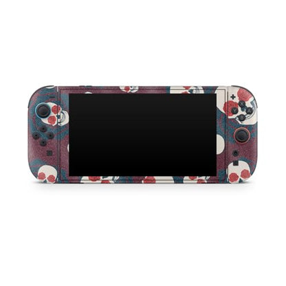 Glossy Glitter Gaming Skin Compatible with Nintendo Switch 2 Console Only - Skulls N Roses - Premium 3M Vinyl Protective Wrap Decal Cover - Easy to Apply | Crafted in The USA by MightySkins - color: Skulls N Roses, size: Switch 2 Console Skin Only, style: