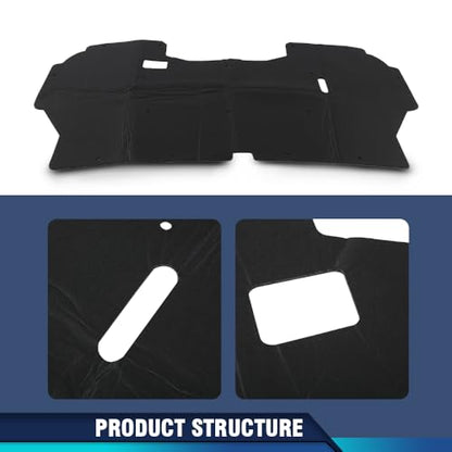 PIT66 Under Hood Insulation Pad Fit Ford F150 Truck 1992-1996 | Fit Ford F250 F350 1992-1997 w/Clips - style: 1992-1996 Ford F150