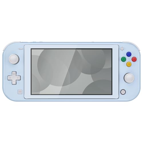 eXtremeRate Sky Blue DIY Replacement Shell for Nintendo Switch Lite, NSL Handheld Controller Housing w/Screen Protector, Custom Case Cover for Nintendo Switch Lite - color: Sky Blue