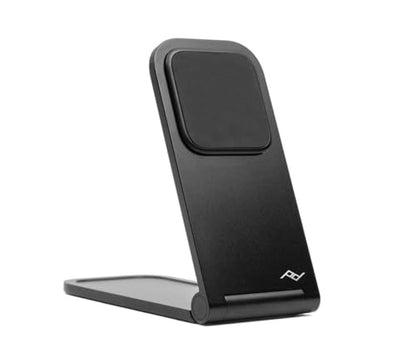 Peak Design Wireless Charging Stand, Black, Qi2 Charging, Grippy Silicone Base, Works with Peak Design Mobile Cases, MagSafe Compatible, for iPhone, Samsung and Google Pixel Phones