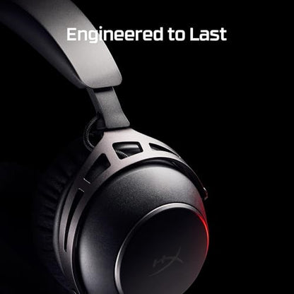 HyperX Cloud Alpha 2 – Wireless Gaming Headset with 53mm Dual-Chamber Drivers and up to 250 Hours Battery Life, RGB Base Station, Simultaneous 2.4GHz & Bluetooth - Black