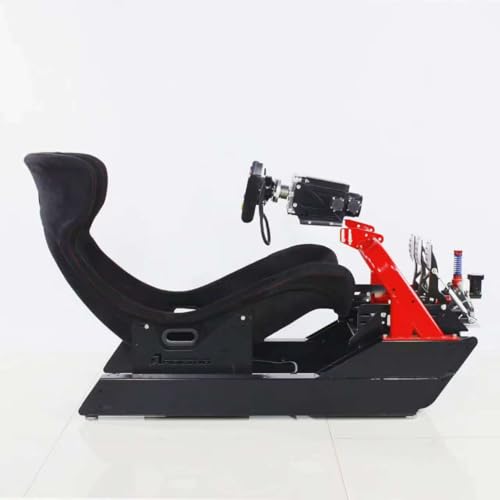 CS-Pro Modular Simracing Cockpit | Fully Adjustable | Direct drive Support, Compatible with Thrustmaster, Fanatec, Moza Racing on PC, Xbox and PS，for Wheels Up to 38NM,Includes 1PCS Expansion Tube - color: CSP Frame+F1 seat