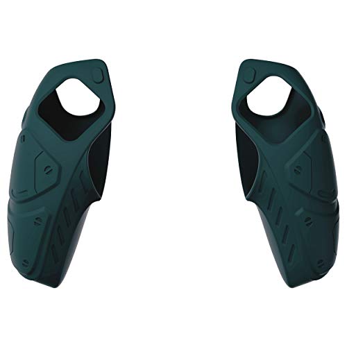 PlayVital Mecha Edition Racing Green Ergonomic Soft Controller Silicone Case Grips for ps5, Rubber Protector Skins with Thumbstick Caps for ps5 Controller - Compatible with Charging Station - color: Racing Green