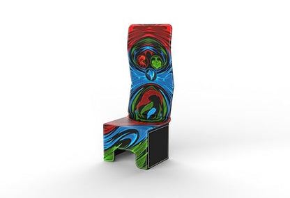 Vault- TCG/MTG 100+ Card Color Combo Deck Box (Blue/Green/Red) - color: Blue/Red/Green