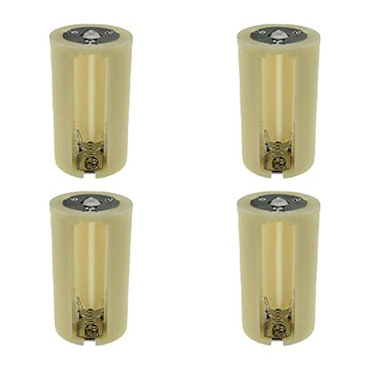 HAHIYO 3xAA Cylindrical Battery Holder Black Adapter Tube Case Not Corrode Solid Good Contact Bear Battery Leakage Smooth Load for Flashlight Torch Led RC 2.36inch Length 4PCS Plastic - style: 3AA(cylinder-White)-4P