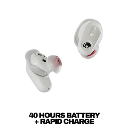 Skullcandy Method 360 ANC Wireless Earbuds with Sound by Bose - Bone | In-Ear Fit, Premium Active Noise Cancellation, 40 Hours Battery, Sweat and Water Resistant, Microphone for iPhone Android - color: Bone
