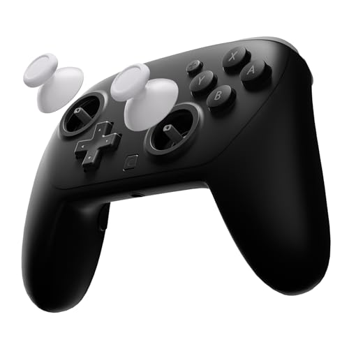 eXtremeRate Replacement 3D Joystick for Nintendo Switch 2 Pro Controller, Left Right Analog Stick Thumbsticks with Screwdriver Tools for Switch 2 Pro Controller, Multi-Colors Options - White - color: White