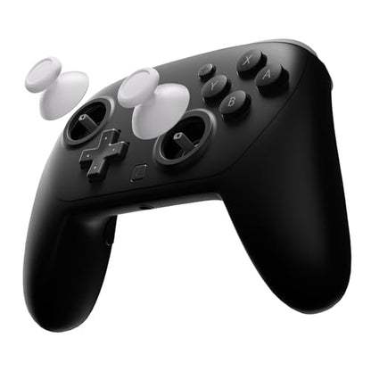 eXtremeRate Replacement 3D Joystick for Nintendo Switch 2 Pro Controller, Left Right Analog Stick Thumbsticks with Screwdriver Tools for Switch 2 Pro Controller, Multi-Colors Options - White - color: White