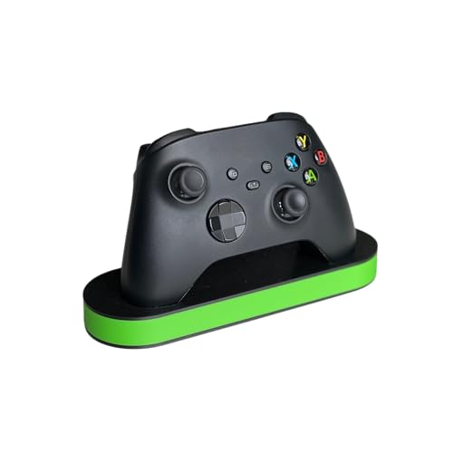 Minimal Controller Holder Compatible with Xbox Series – Wall-Free Stand – Sleek Black Base with Custom Accent Color – Gaming Desk Accessory - Gaming Setup Organization (Light Blue) - color: Light Blue