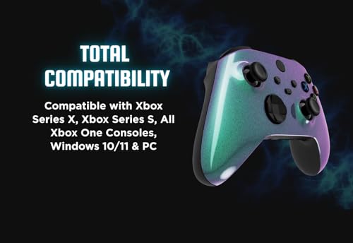 Stealth Controllers Wireless Controller for Xbox Series S, Xbox Series X, Xbox One - Soft Touch Feel - Custom Series S/X Controller (Green/Purple Fade) - color: Green/Purple Fade