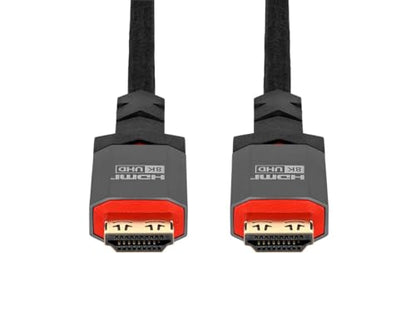 Monoprice 8K Certified Ultra High Speed HDMI Cable - 6 Feet - Black | Braided - HDMI 2.1, 8K@60Hz, 4k@120Hz, 48Gbps, HDR, VRR, CL3 in-Wall Rated - size: 6 Feet