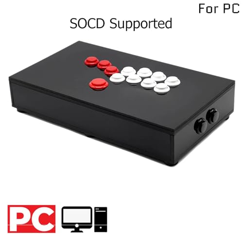 Metal Shell Arcade Joystick Fight Stick Controller For PC Gaming Accessories Game Handle Gift For Friend Gamepad Black Arcade USB