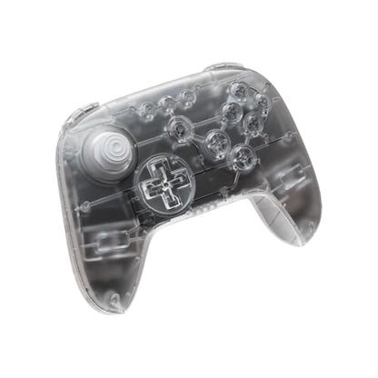 8Bitdo 64 Bluetooth Controller for Analogue 3D, Clear | Switch/Switch 2, Windows and Android Support, Wired USB, D-Input/S-Input Modes, Hall Effect Joystick, Vibration - color: Clear