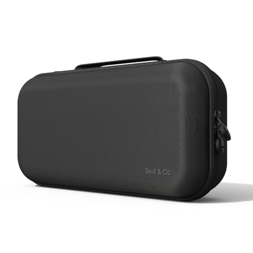 Skull & Co. MaxCarry Hard Carrying Case for Steam Deck, ROG Ally & other Gaming Handhelds-Black