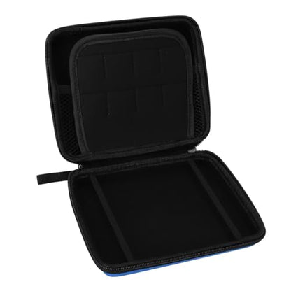 Carrying Case for 2DS with 8 Game Card Holders Protective Hard Shell Travel Carrying Case Pouch for Console Accessories Shockproof Dust Proof (Blue) - color: Blue