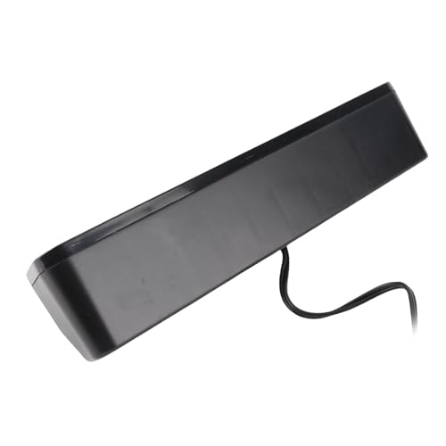 ASHATA Wired Soundbar, 3W USB HiFi 360 Degree Stereo Desktop Speaker with Subwoofer, Home Theater Surround Sound System for TV, Gaming, Projector