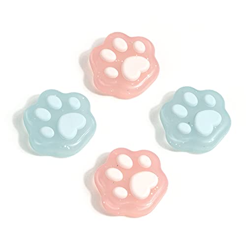 GeekShare Cat Paw Shape Thumb Grip Caps,Soft Silicone Joystick Cover Compatible with Switch/OLED/Switch Lite,4PCS (Glitter) - color: Glitter Cat