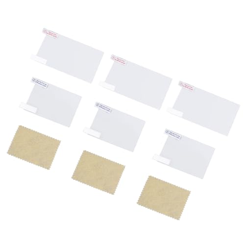 3 Pack Tempered Glass and PET Game Console Screen Protector Film for 3DS XL LL Console Handheld System