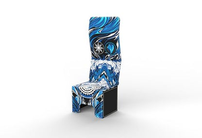 Vault- TCG/MTG 100+ Card Color Combo Deck Box (White/Blue) - color: White/Blue