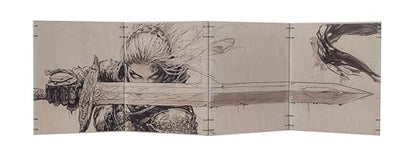 Wooden Dungeon Master Screen, 4-Panel Magnetic Engraved DM Screen, 11.25x35 inches (Warrior Woman) - style: Warrior Woman