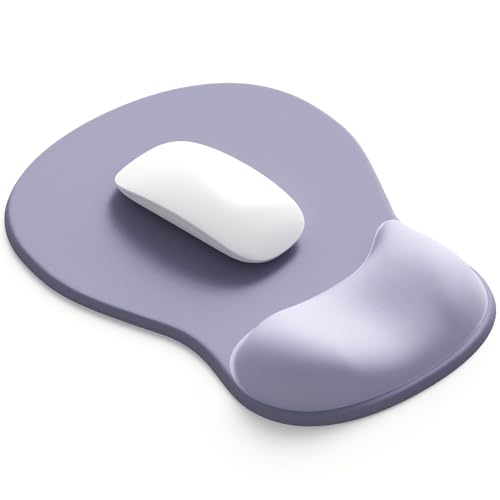 ErgoComfort Gel Wrist Rest Mouse Pad-Ergonomic Office Mousepad with Wrist Support-Non-Slip, Design Desk Accessories Mat for Home&Game Decor (06Lavender Haze) - color: 06Lavender Haze