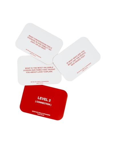 WE'RE NOT REALLY STRANGERS Family Edition Card Game - 150 Conversation Cards for Adults, Teens, and Families - for a Fun & Memorable Family Game Night, Ages 15+, 2-6 Players - style: Family
