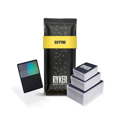 Ryker | Compatible with Scythe, Protector Sleeve Kit | PVC and Acid Free | Clear Protectors Top loaders for Card Games | (146 Qty) (57x87 mm, 44x67, 70x110 mm)
