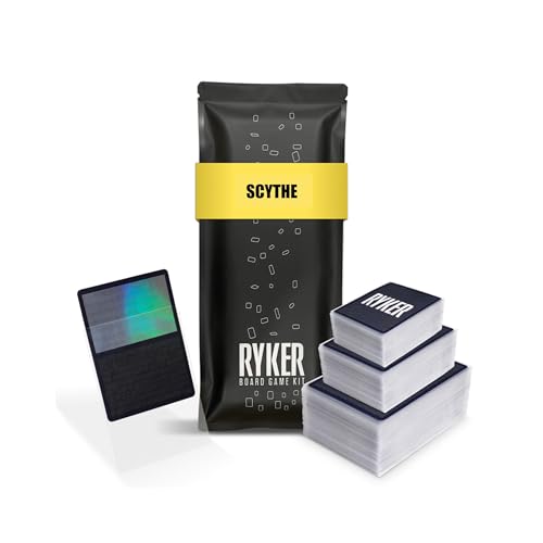 Ryker | Compatible with Scythe, Protector Sleeve Kit | PVC and Acid Free | Clear Protectors Top loaders for Card Games | (146 Qty) (57x87 mm, 44x67, 70x110 mm)
