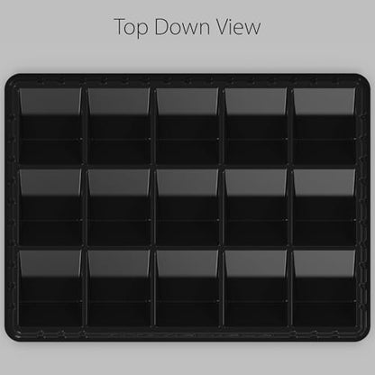 TitanShield Stackable Heavy Duty Card Sorting Tray | Compatible with Pokemon, Baseball, Magic The Gathering MTG, TCG Trading Cards | (Two Trays)