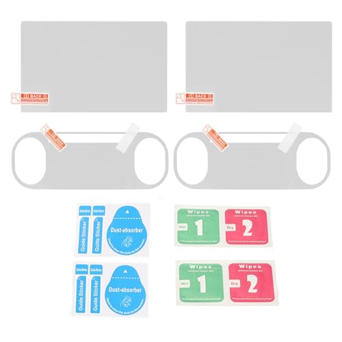 Handheld Gaming Screen Protector Tempered Glass 2 Pack HD Clear Front Back Film 9H Scratch Guard Fingerprint Resistance for 2000 Series Console Players Travel Use