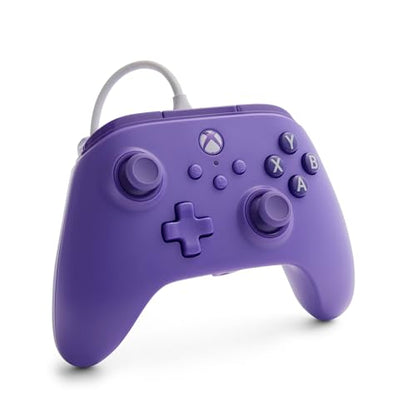 PowerA Wired Controller for Xbox Series X|S - Violet, gamepad, video game/gaming controller, works with Xbox One, Officially Licensed (Amazon Exclusive) - style: Violet