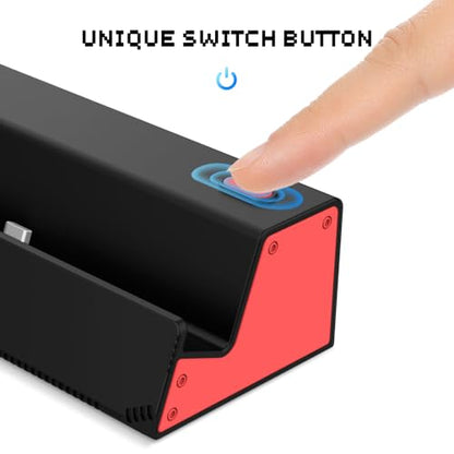 HEIYING Switch Charger Dock for Nintendo Switch 2 / OLED/Lite,Charging Dock Station with Standard USB-C Port for Easy Console Charging - color: Black