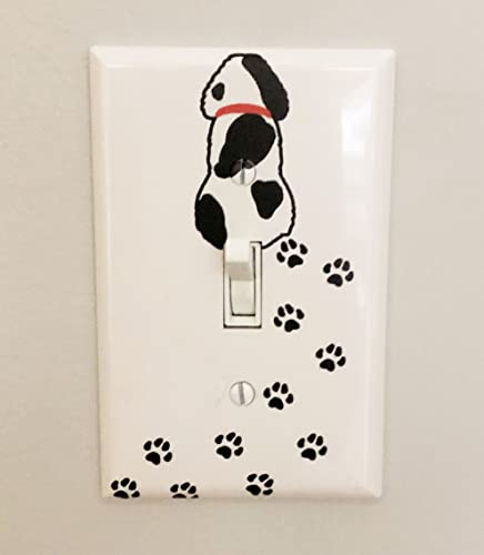 Cool Light Switch Plate Cover for Teens Room Fun Novelty Gift Decorative Decor Bedroom (Dog) - color: Dog