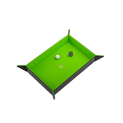 Magnetic Dice Tray Rectangular Black/Green - color: Black/Green