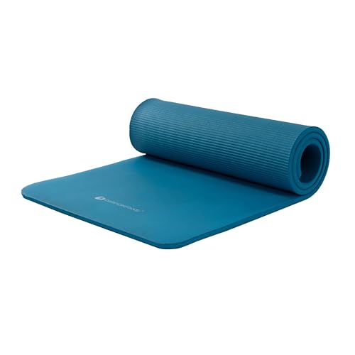 Balanced Body Aeromat Pilates and Yoga Mat for Floor Exercise, Extra-Thick Floor Workout Mat for Pilates or Yoga Exercises and Workouts, Studio or Home Gym Mat - color: Blue