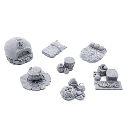 EnderToys Forest Ranger Furnishings by Printable Scenery, 3D Printed Tabletop RPG Scenery and Wargame Terrain 28mm Miniatures