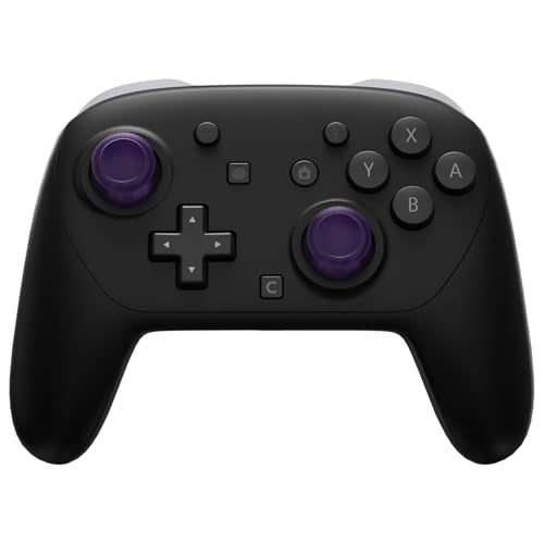 eXtremeRate Replacement 3D Joystick for Nintendo Switch 2 Pro Controller, Left Right Analog Stick Thumbsticks with Screwdriver Tools for Switch 2 Pro, Multi-Colors Options - Clear Altomic Purple - color: Clear Altomic Purple