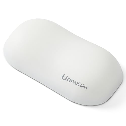 UnivoColors Design-Wave Wrist Rest, Artificial Sheepskin+Memory Foam+Ergonomic+Anti-Slip Gel, Resilience Support During Work and Gaming,Mouse Accessory,White - color: Wr_white, style: Wrist Rest