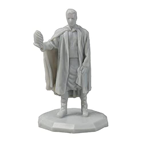Monster Protectors 8 Unpainted Fantasy Human Mini Figures- All Unique Designs- 1" Hex-Sized Compatible with DND Dungeons and Dragons & Pathfinder and All RPG Tabletop Games, Detailed Creatures